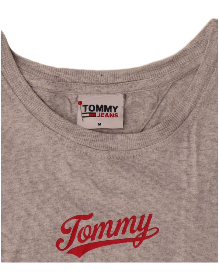Tommy Hilfiger Herre grafisk T-shirt top mellemgrå bomuld