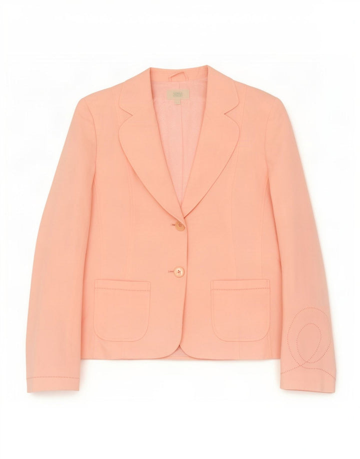 Marks & Spencer Dame 2 Button Blazer Jacket UK 14 Large Pink Lyocell