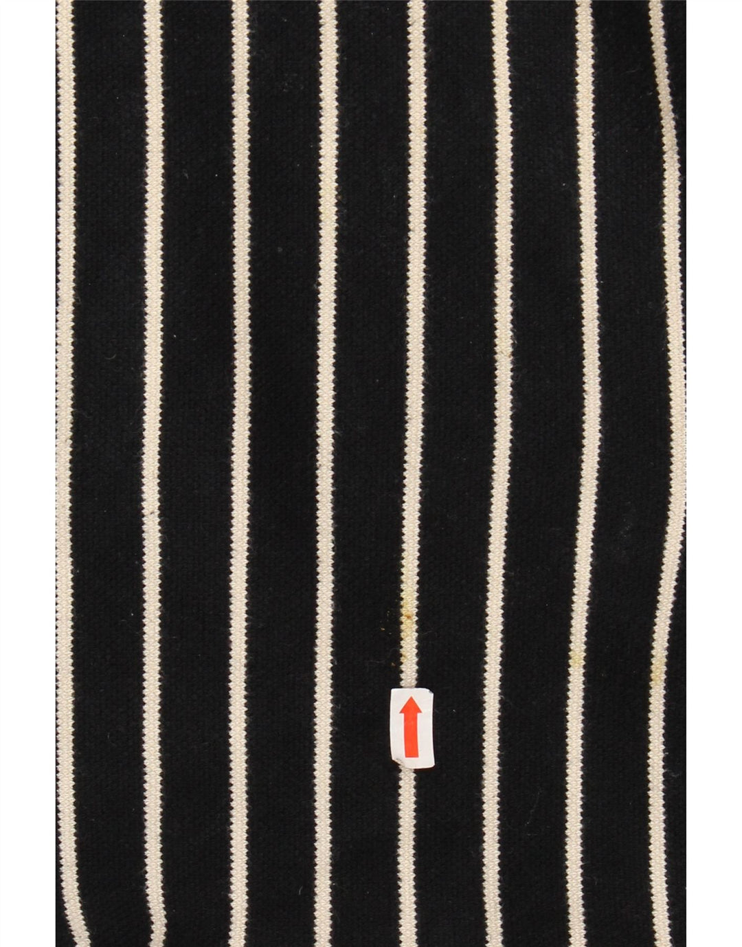 LAURA ASHLEY dametop 3/4 ærmer UK 18 XL sortstribet bomuld