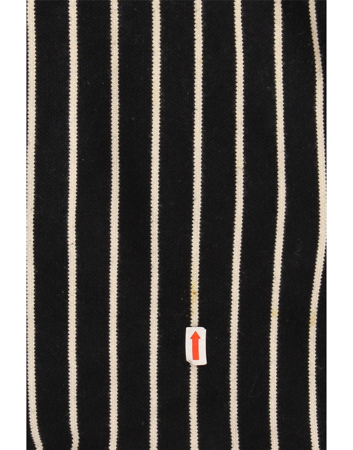 LAURA ASHLEY dametop 3/4 ærmer UK 18 XL sortstribet bomuld