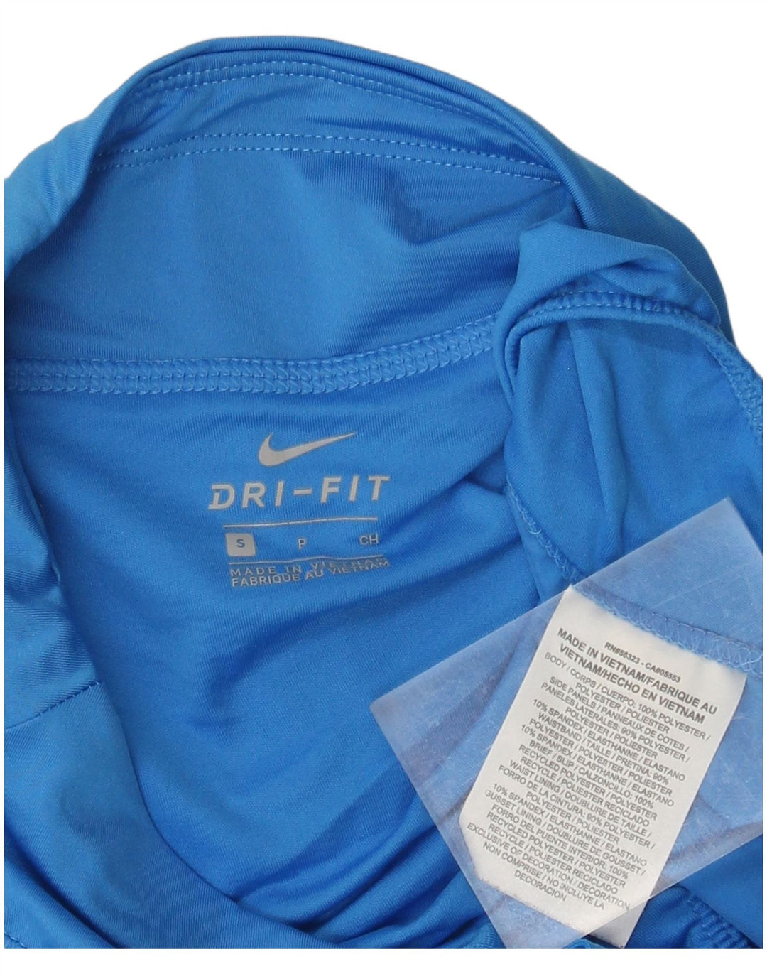 NIKE Dri Fit sportsshorts til kvinder UK 10 Small Blue Polyester