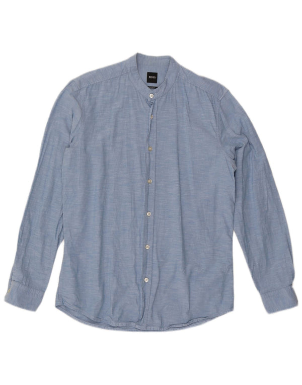 HUGO BOSS Herre Regular Fit skjorte Medium Blue Cotton
