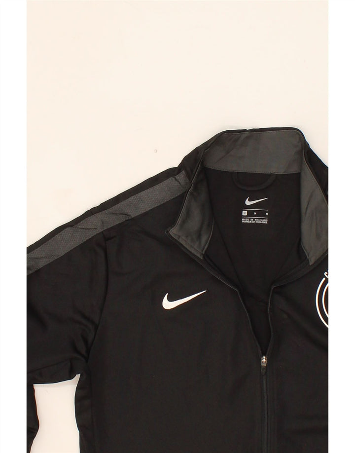 NIKE Mens Tracksuit Top Jacket Medium Black Colourblock Polyester Vintage Nike and Second-Hand Nike from Messina Hembry 