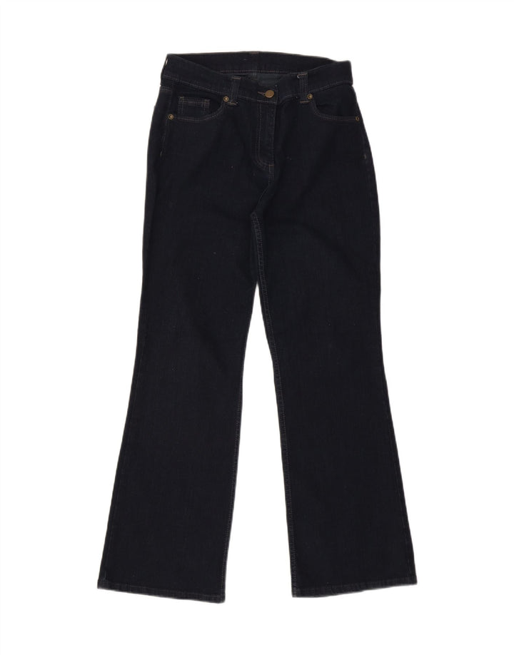 Marks & Spencer Dame Short Bootcut Jeans UK 10 Small W27 L28 Navy Blue