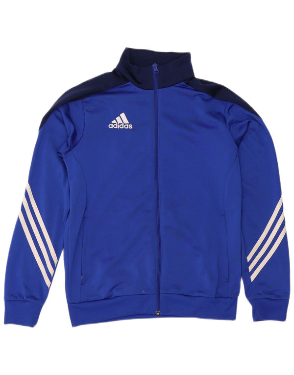 ADIDAS Træningsdragt til drenge Topjakke 13-14 år XL Blå Colourblock Polyester