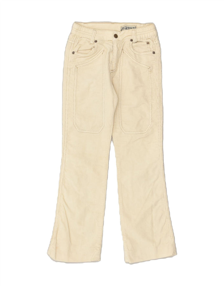 JECKERSON Girls Straight Corduroy Trousers 7-8 Years W22 L22 Beige Cotton | Vintage Jeckerson | Thrift | Second-Hand Jeckerson | Used Clothing | Messina Hembry 