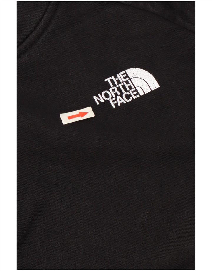 The North Face Herre Grafisk Hoodie Jumper Medium Sort Bomuld