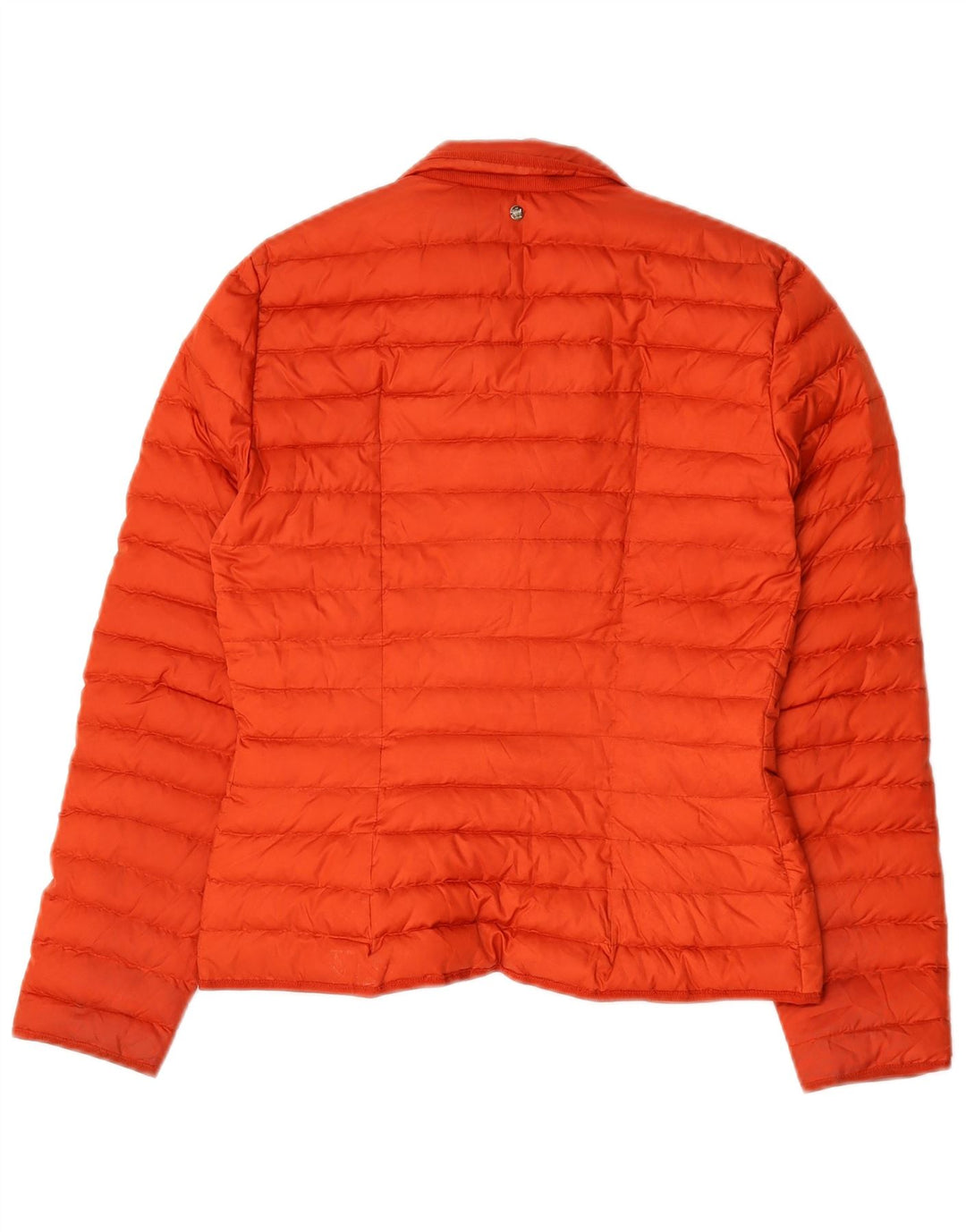 Massimo Dutti Dame Polstret Jakke UK 10 Small Orange Polyester