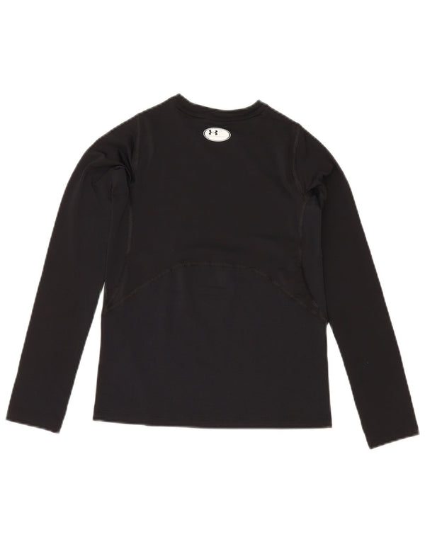 Under Armour Boys Heat Gear Top Langærmet 9-10 år Medium Sort