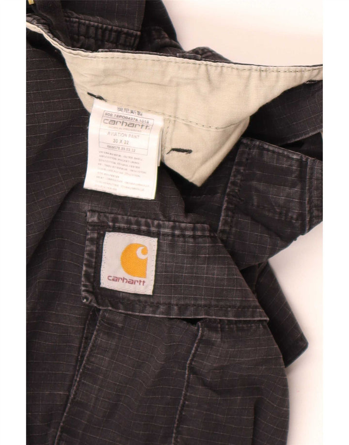 Carhartt Herre joggers Cargo Bukser W30 L32 Sort Bomuld