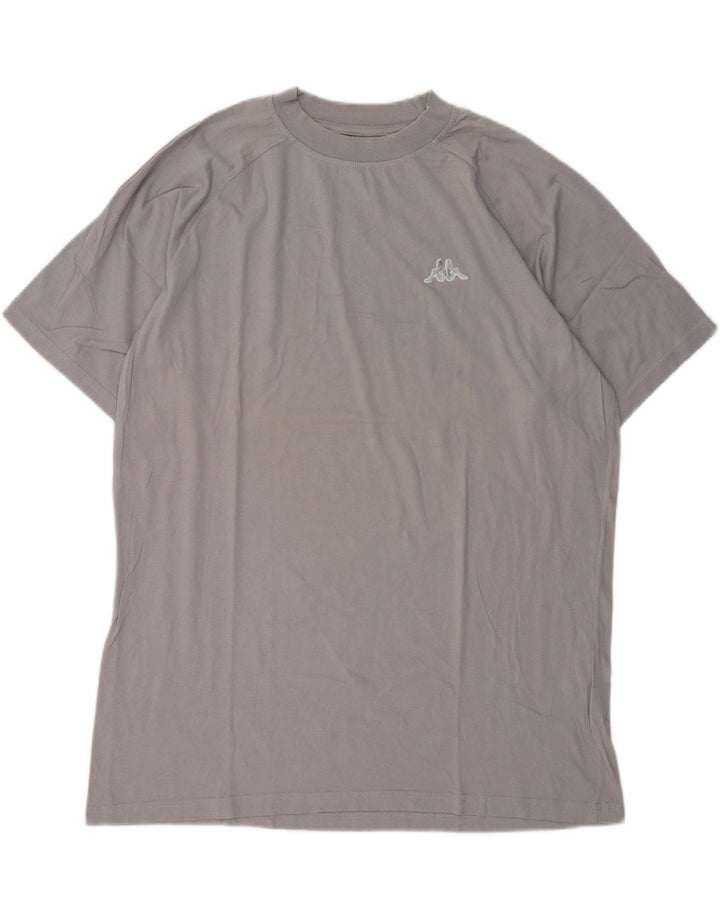 Kappa Herre T-Shirt Top 2XL Grå Bomuld