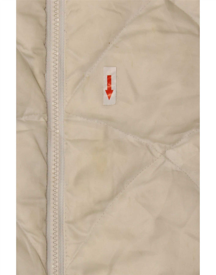 The North Face Dame Polstret Jakke UK 16 Large Off White Nylon