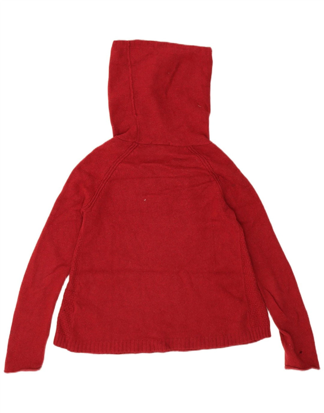 Jigsaw Dame Roll Neck Jumper Sweater UK 12 Medium Rød lammeuld