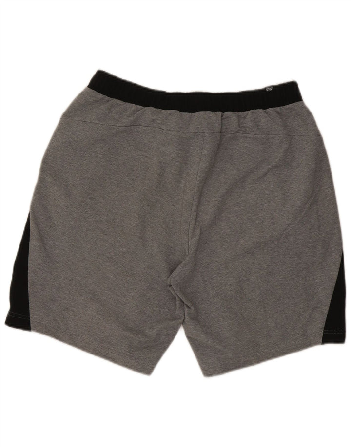 Puma Sportshorts til mænd, store grå farveblokke bomuld