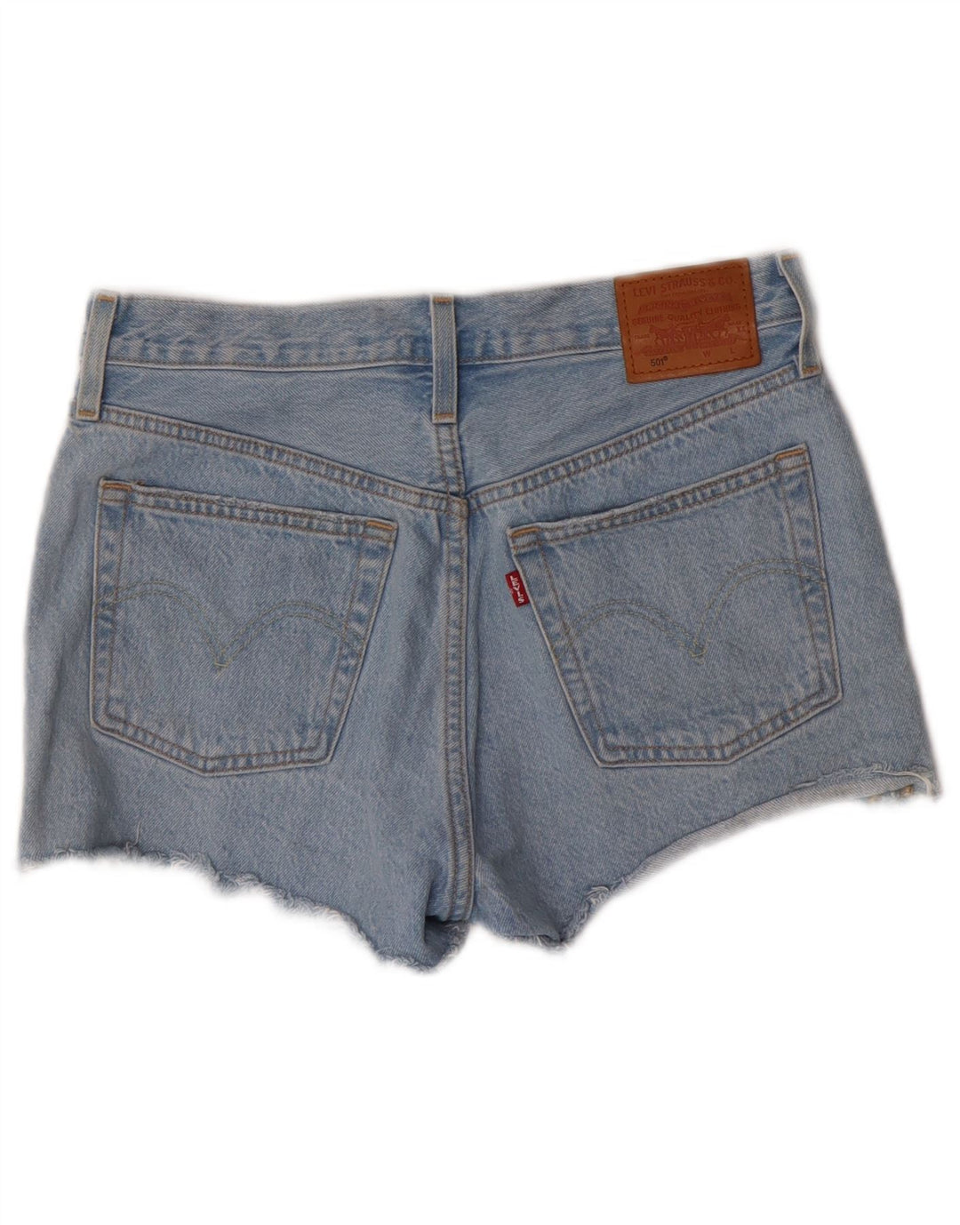 Levi's Womens 501 denimshorts W27 Små blå bomuld