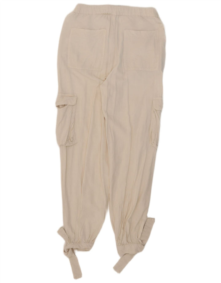 Zara Joggers Cargo Bukser Små W26 L27 Hvide