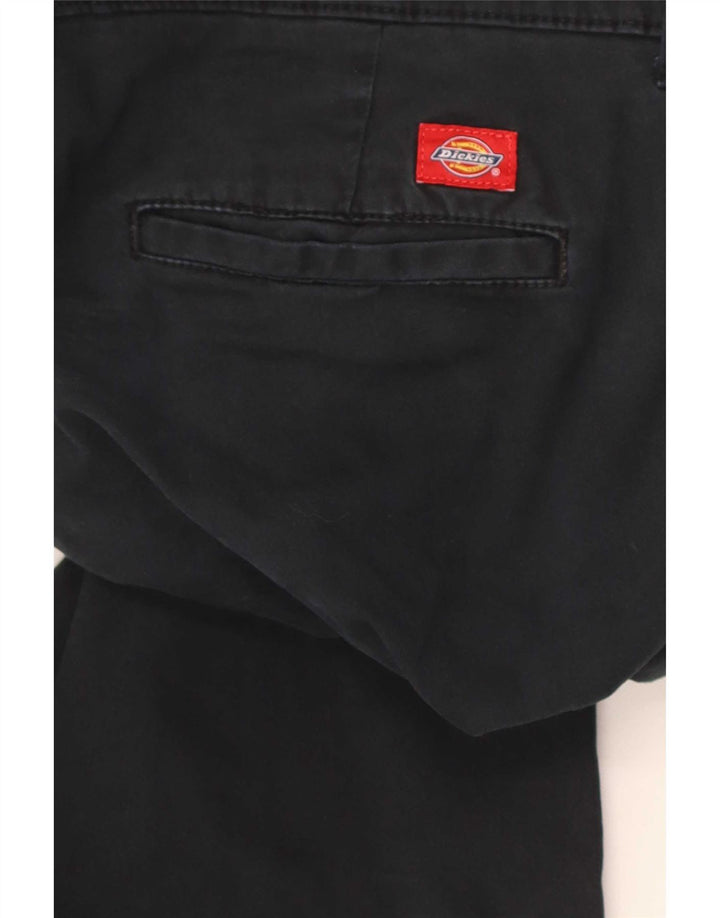 Dickies Dame Bootcut Slim Casual Bukser W32 L30 Sort Bomuld
