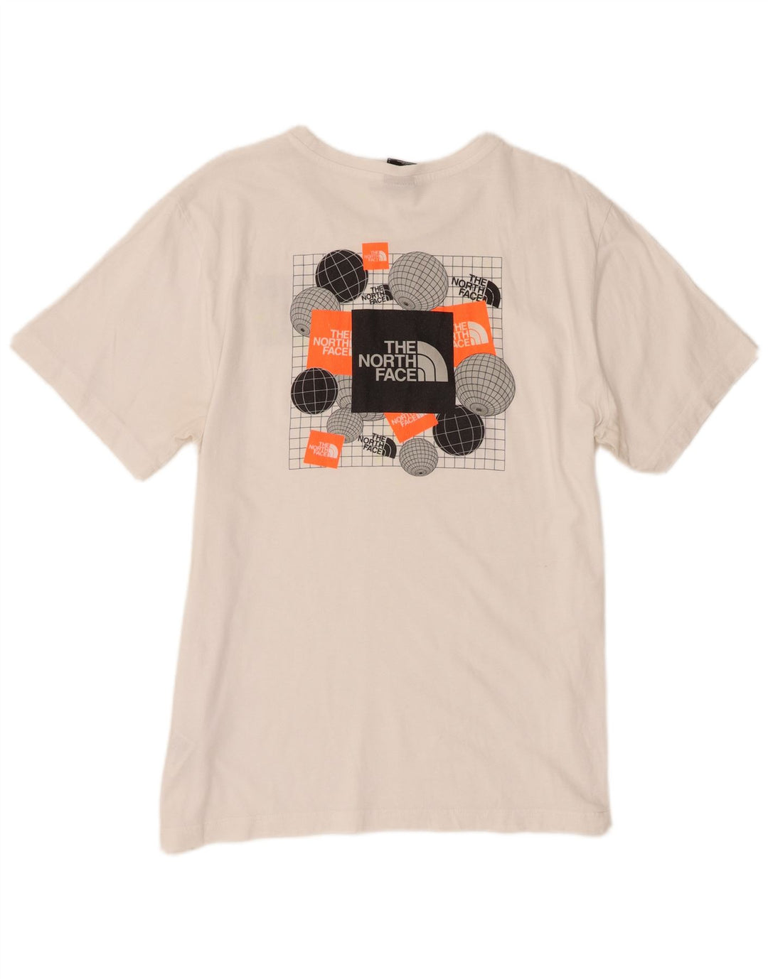 The North Face Herre Grafisk T-Shirt Top Stor Hvid Bomuld
