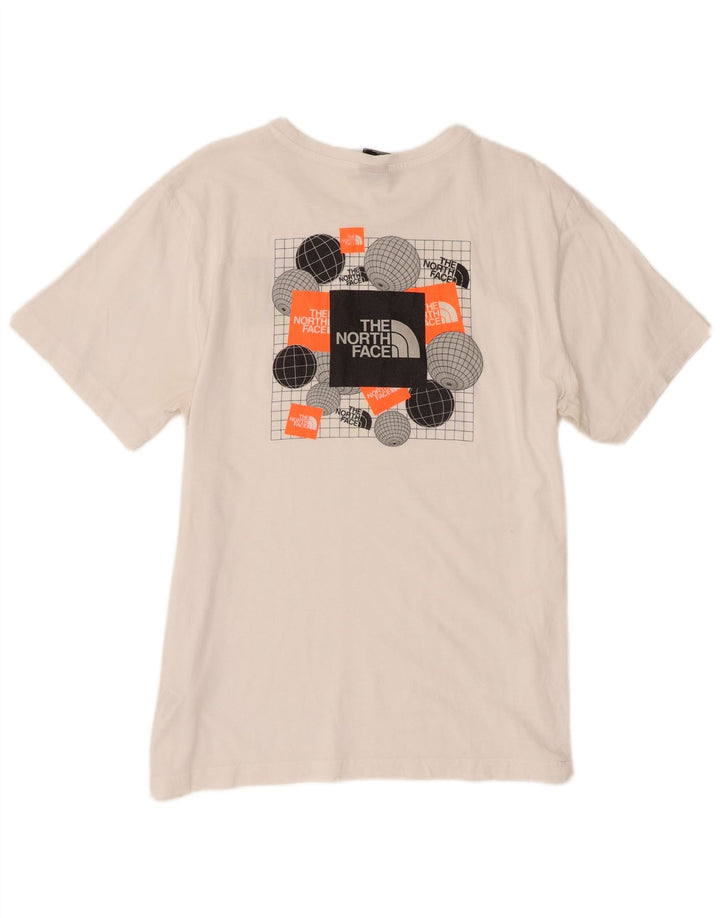 The North Face Herre Grafisk T-Shirt Top Stor Hvid Bomuld
