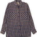FOLLIE Herre flannelskjorte str. 41/42 Large Blue Check