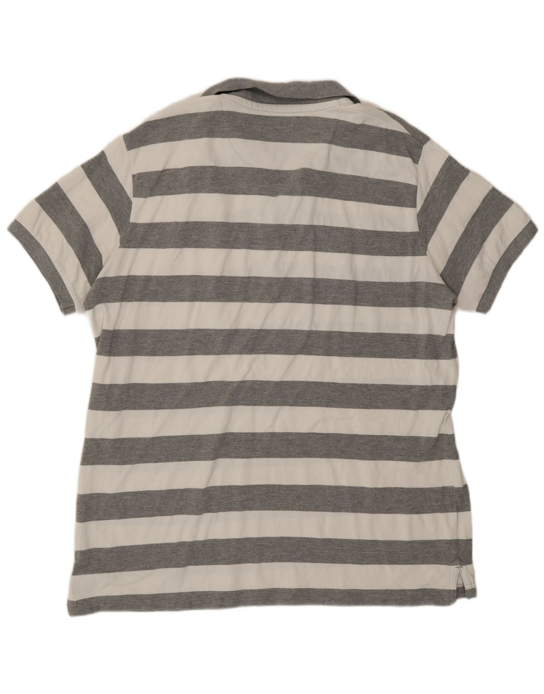 Woolrich herre poloshirt 2XL gråstribet bomuld