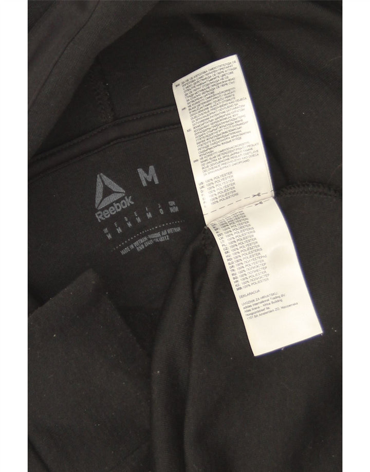 Reebok Herre grafisk hættetrøje Jumper Medium Sort Polyester