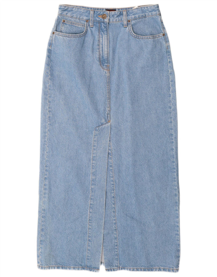Lee Dame Maxi Denim Nederdel W28 Medium Blue Bomuld