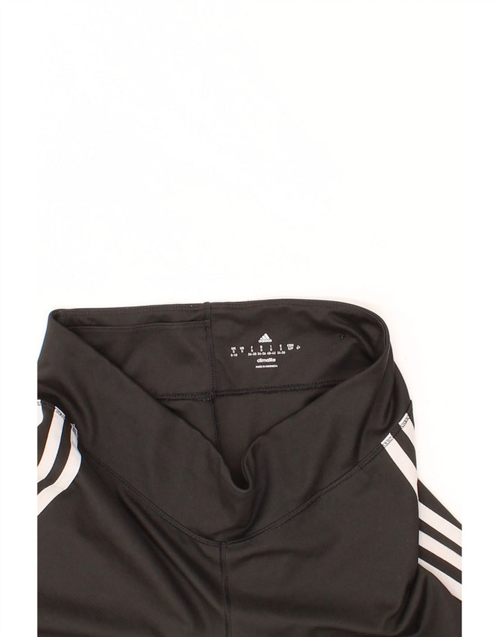 ADIDAS Womens Climalite Leggings UK 8/10 Small  Black Polyester Vintage Adidas and Second-Hand Adidas from Messina Hembry 