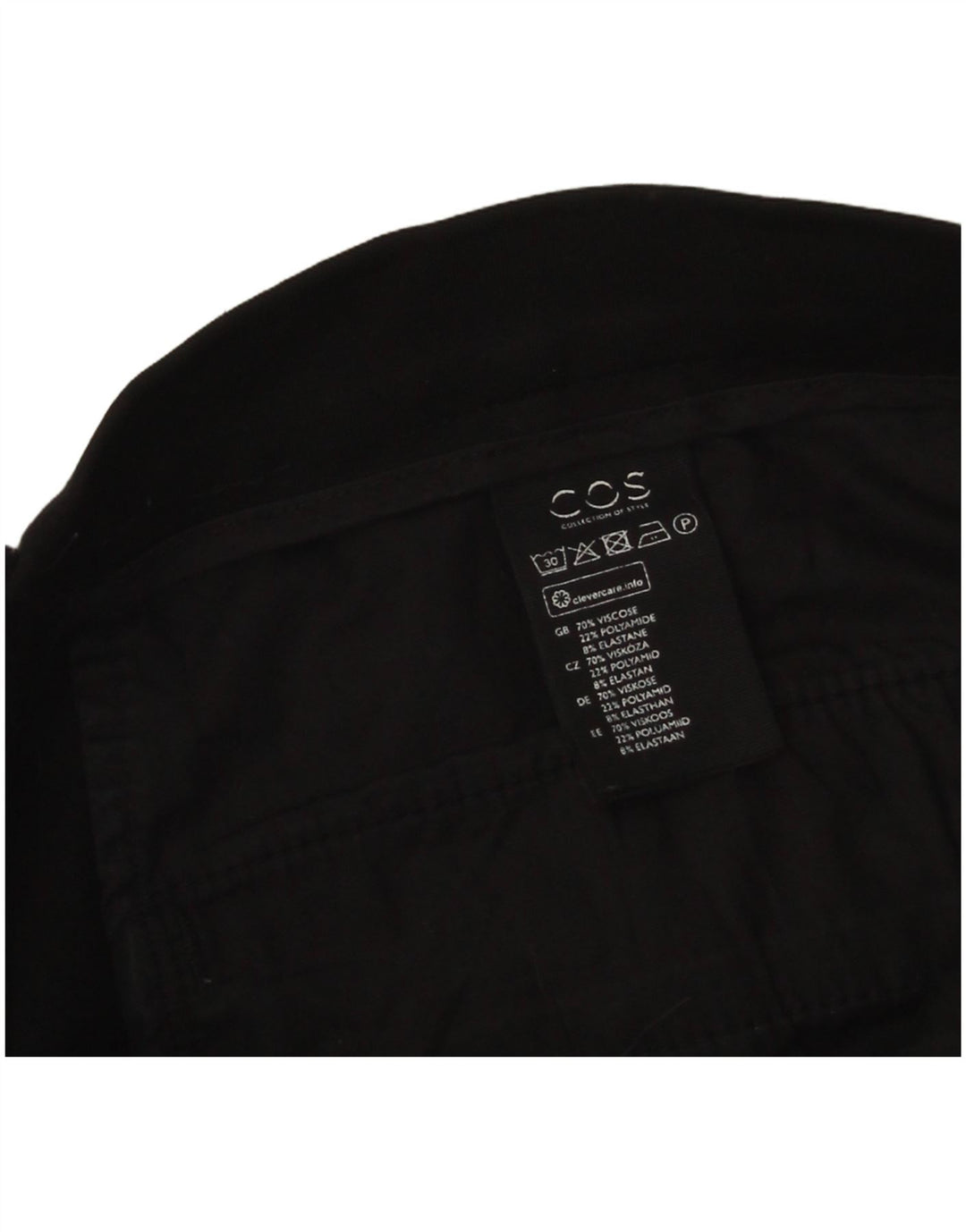 Cos Herre Slim Chino Bukser W34 L29 Sort Viscose