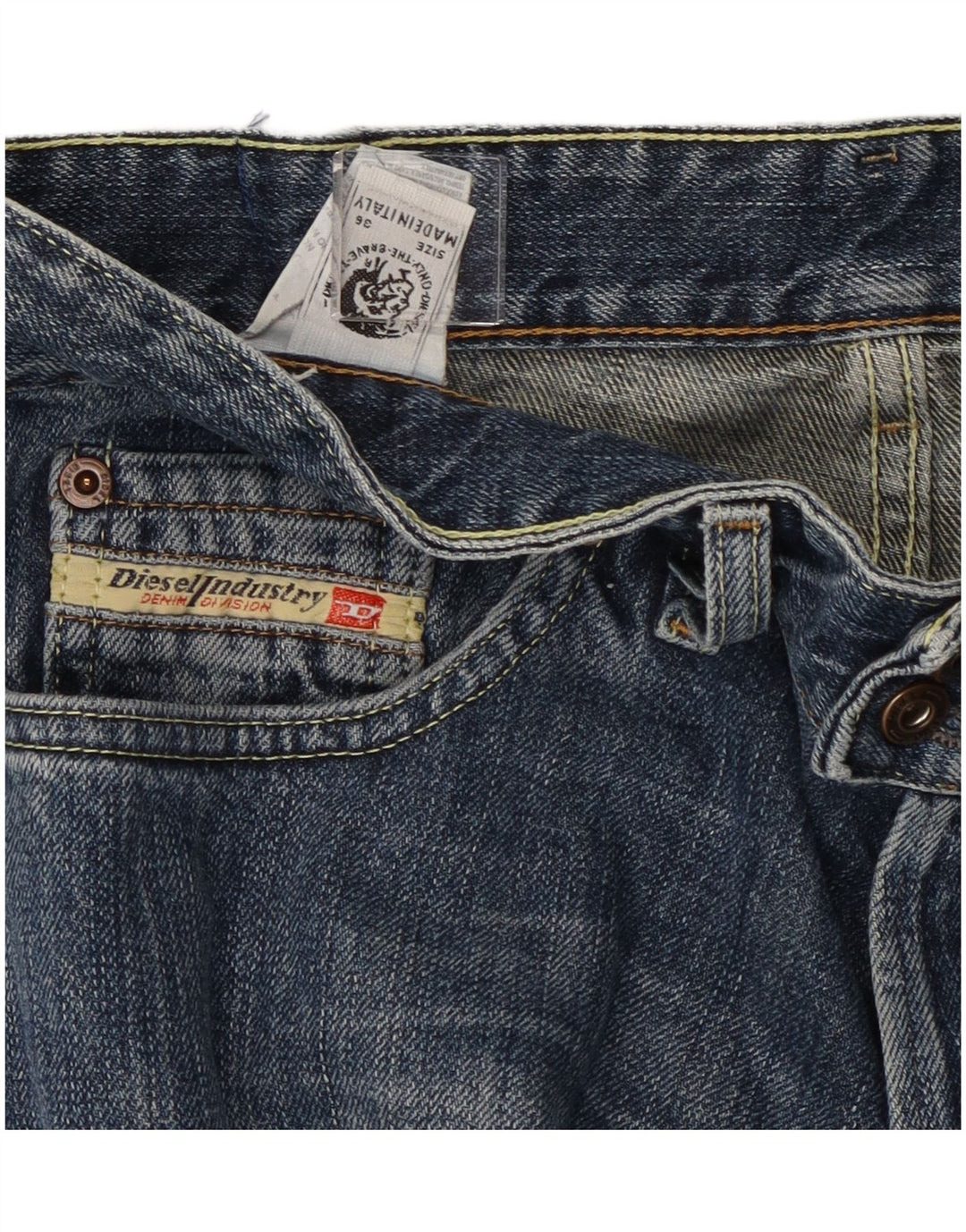 Diesel Dame Straight Jeans W36 L27 Blå Bomuld