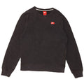 Nike Dame Sweatshirt Jumper UK 10 Small Black Bomuld