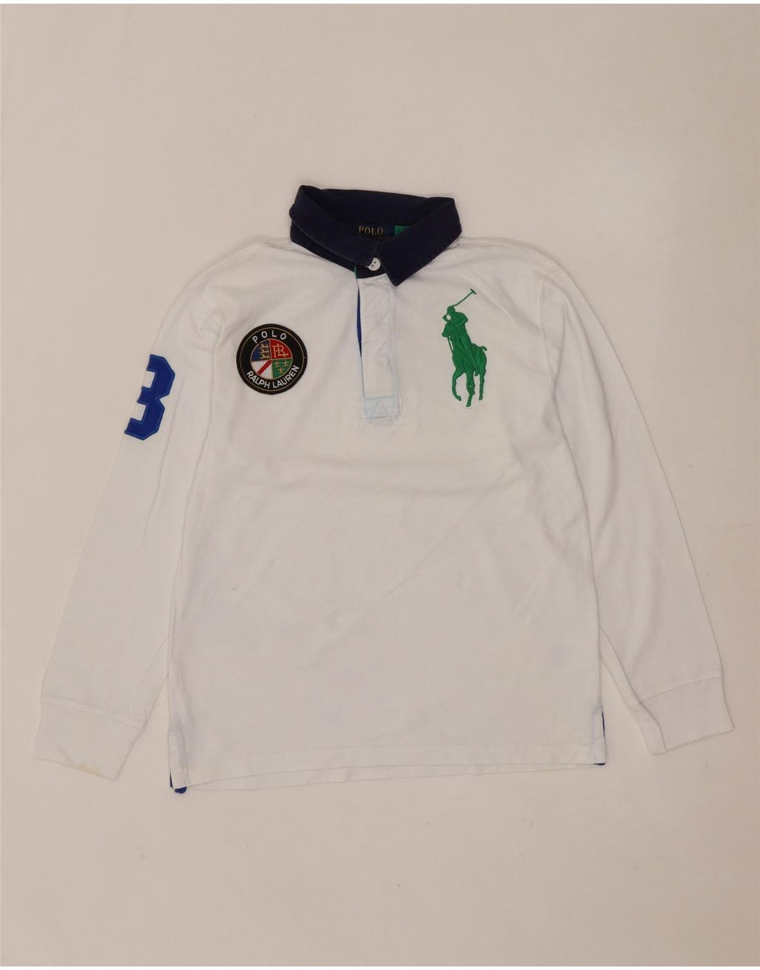 Polo Ralph Lauren drenge grafisk rugby polo skjorte 10-11 år Medium hvid