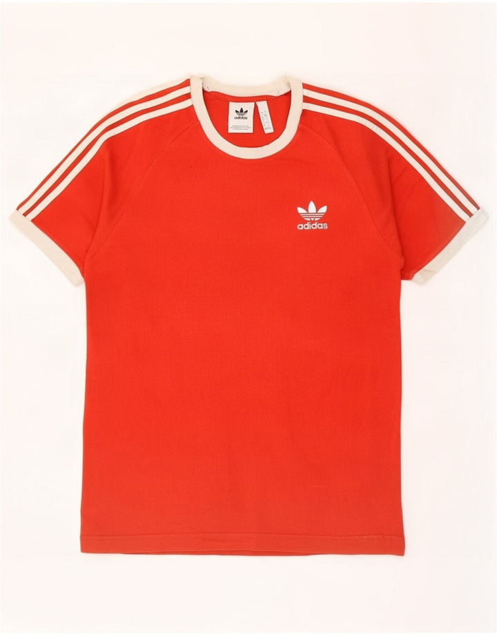 Adidas Herre T-Shirt Top Lille Rød