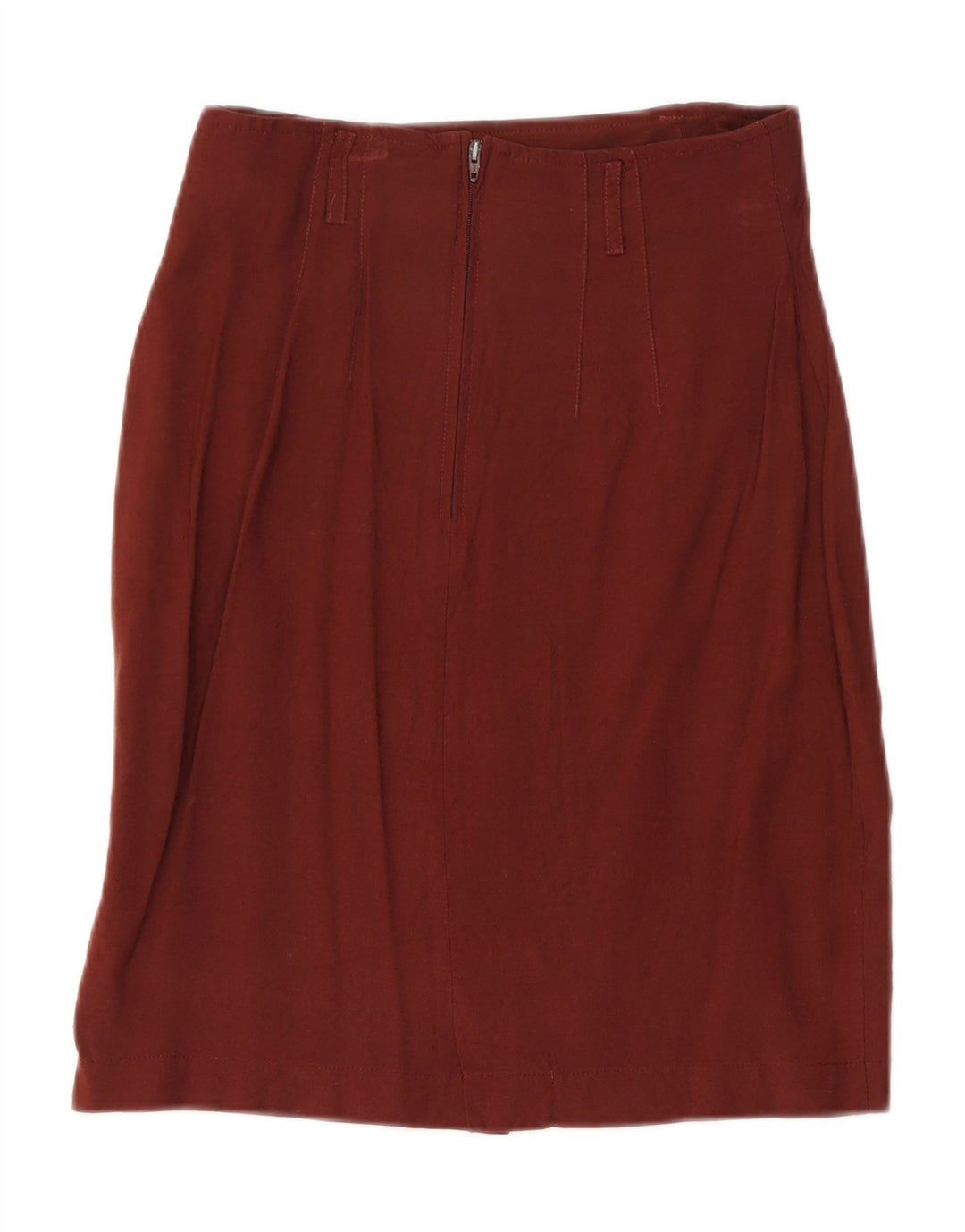 VINTAGE Womens Straight Skirt IT 42 Medium W24  Burgundy Viscose Vintage Vintage and Second-Hand Vintage from Messina Hembry 