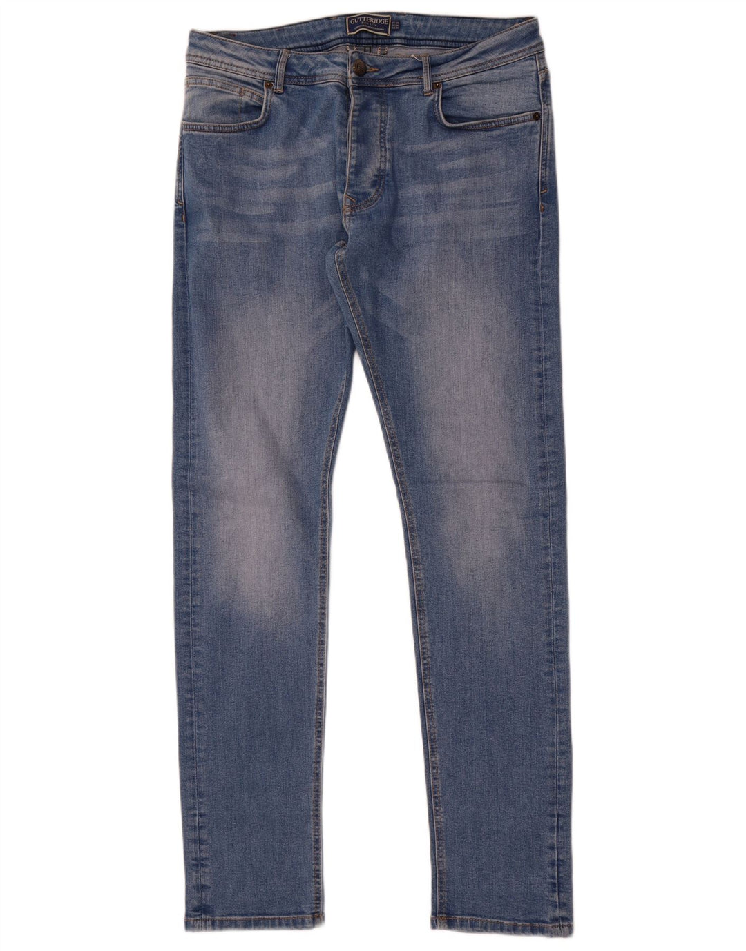 Gutteridge Herre Skinny Jeans IT 50 Large W32 L34 Blå Bomuld