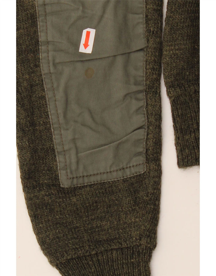 J. CREW Womens Crew Neck Jumper Sweater UK 14 Medium Green Wool Vintage J. Crew and Second-Hand J. Crew from Messina Hembry 