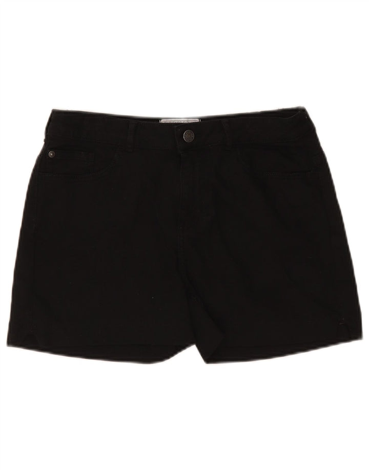 Fat Face Dame Denim Shorts UK 10 Small W27 Black