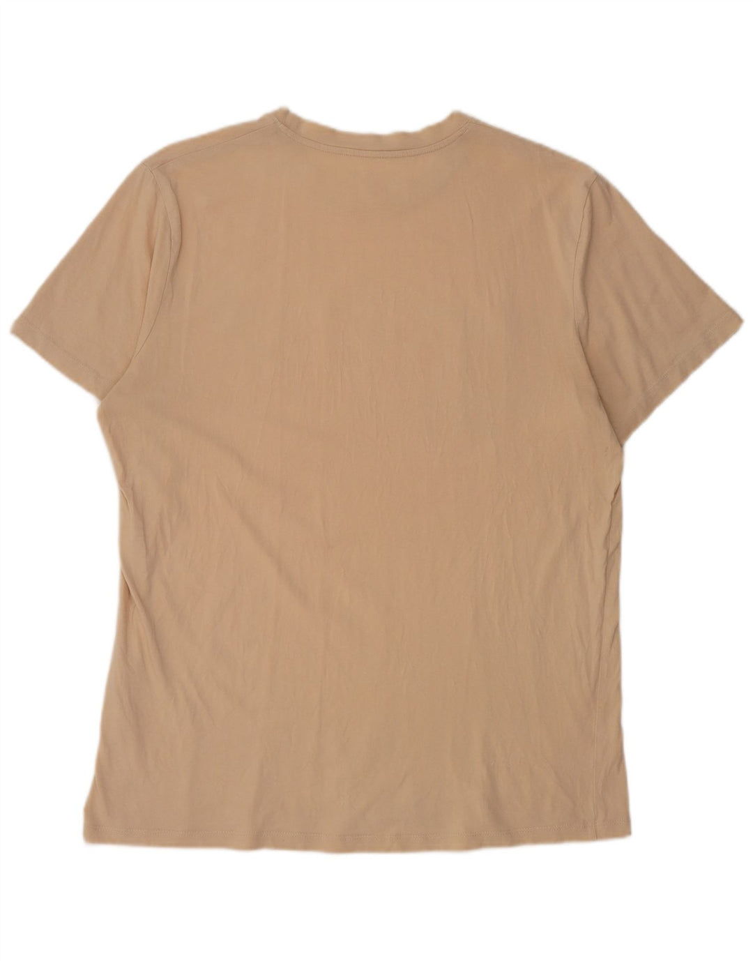 JACK & JONES Herre grafisk T-shirt Top XL Beige Bomuld
