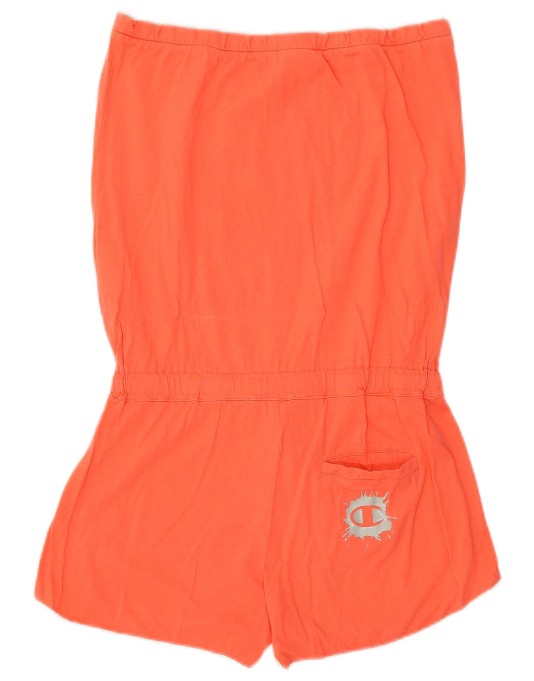 Champion Dame Grafisk Off Shoulder Playsuit UK 12 Medium Orange