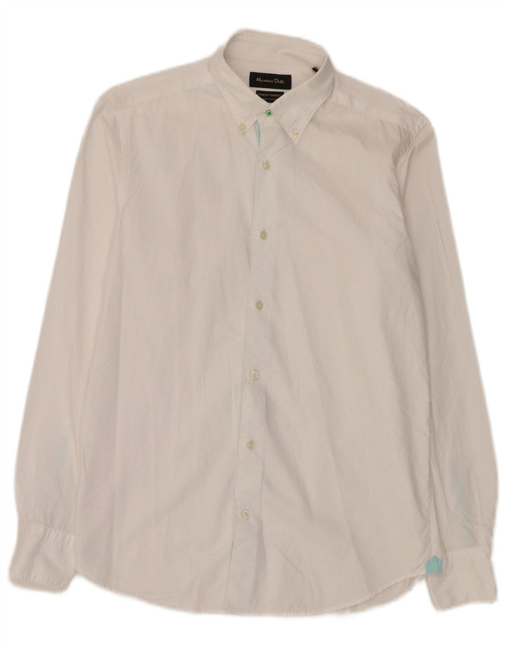 Massimo Dutti herreskjorte lille hvid