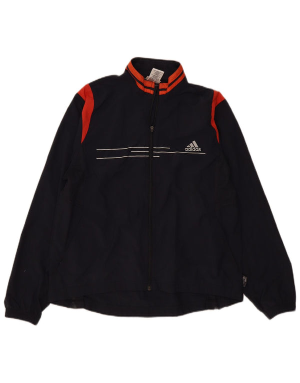 Adidas Dame Climashell Træningsdragt Top Jacket UK 16 Large Navy Blue