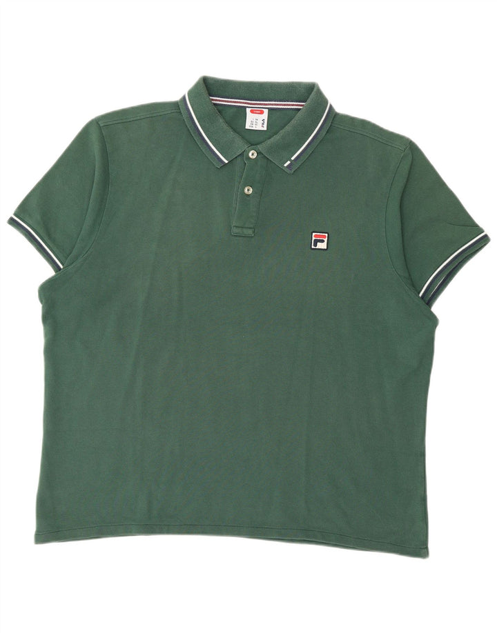 Fila Herre Polo Shirt IT 54 Large Grøn