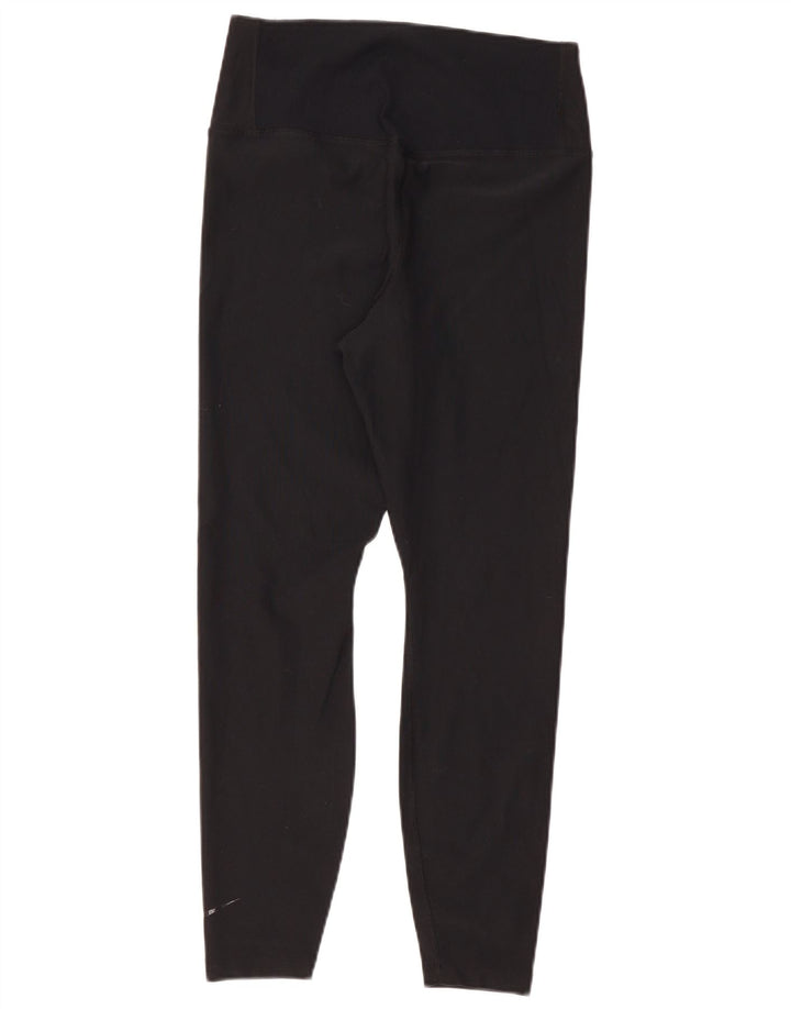 Nike Dame Dri Fit Leggings UK 14 Large Black Polyester
