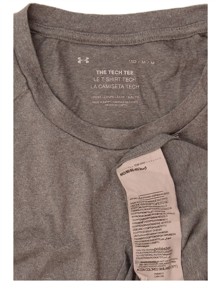UNDER ARMOUR Herre T-Shirt Top Medium Grå Polyester
