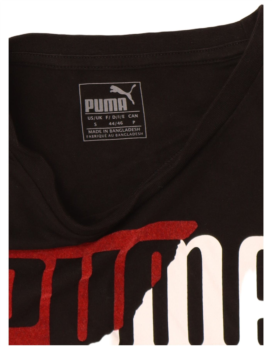 Puma Herre Grafisk T-Shirt Top Lille Sort