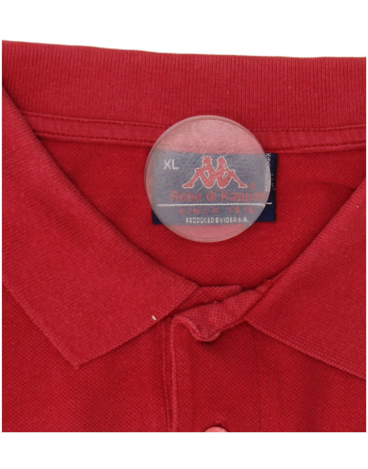 Kappa Langærmet Polo Shirt til mænd XL Rød