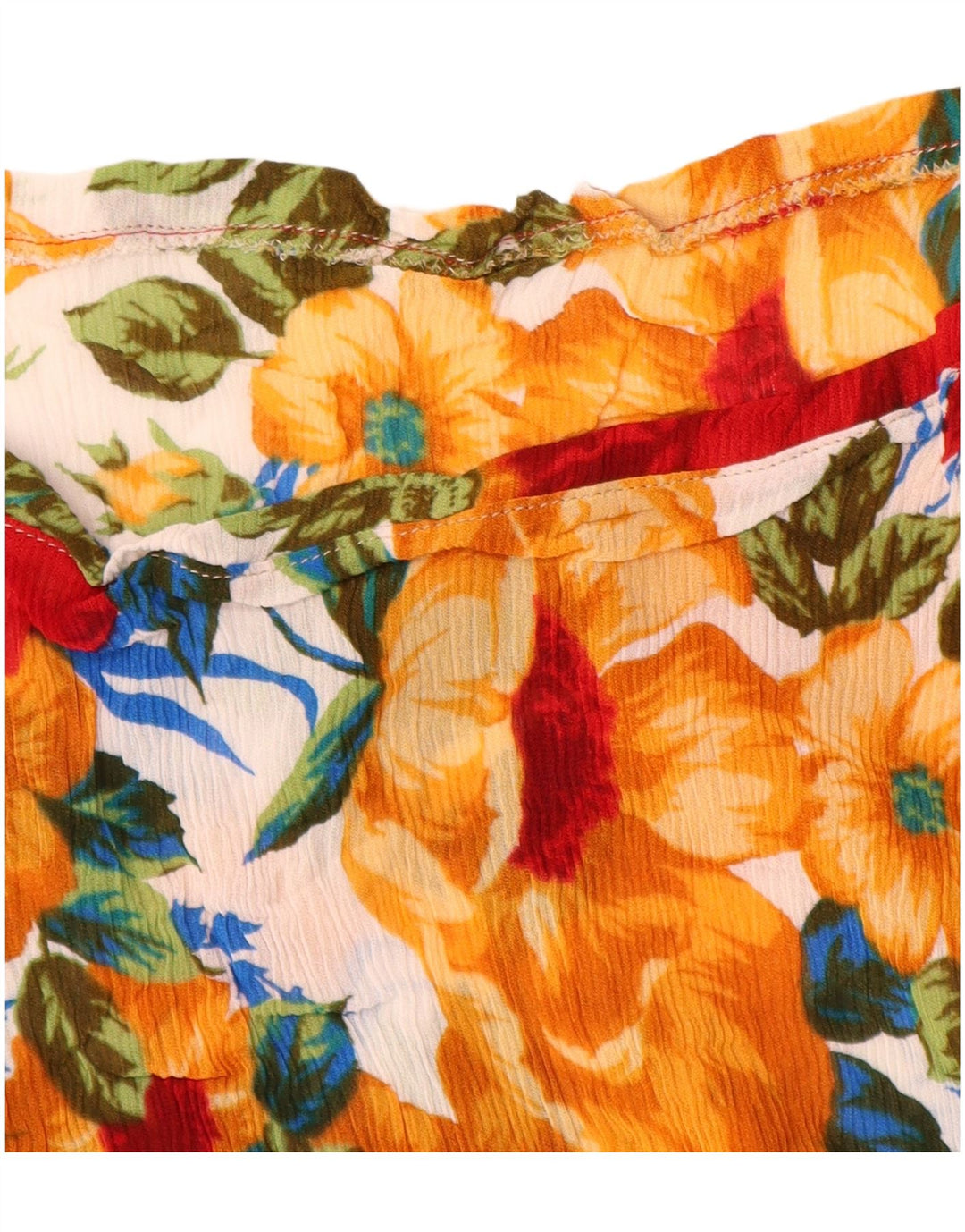 Vintage Dame Bluse Top UK 16 Large Multicolored Floral