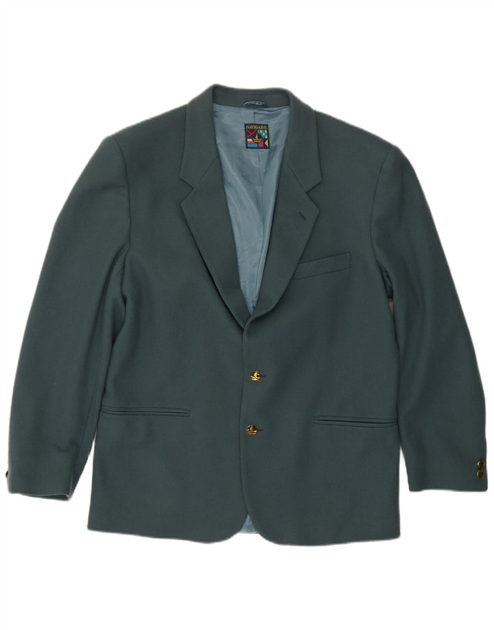 Navigare Herre 2 Button Blazer Jacket UK 40 Large Green