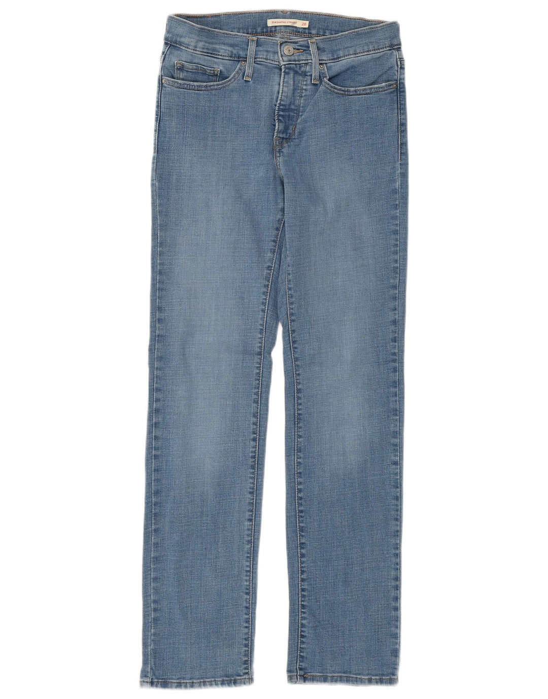 LEVI'S Dame 314 Shaping Straight Jeans W28 L30 Blå