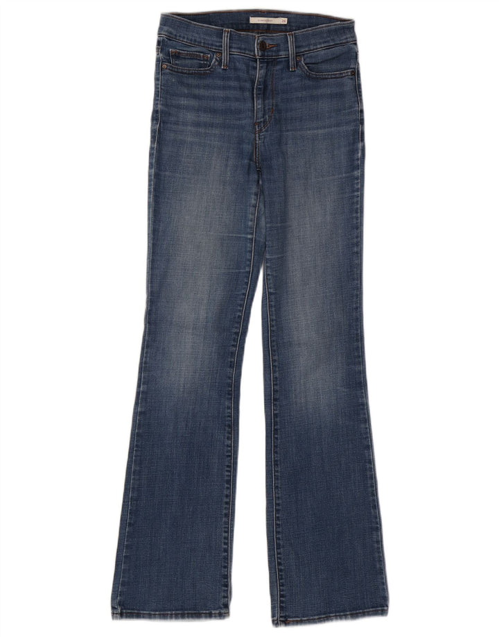 LEVI'S Dame Slankende Bootcut Jeans W26 L32 Blå Bomuld